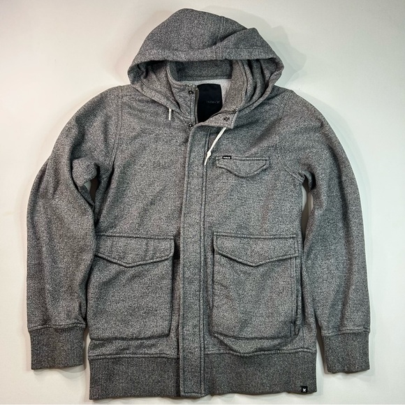 Vintage Y2k Hurley Chore Jacket Shacket Mens Small Fleece Lined Surf Skater RARE - Picture 1 of 8